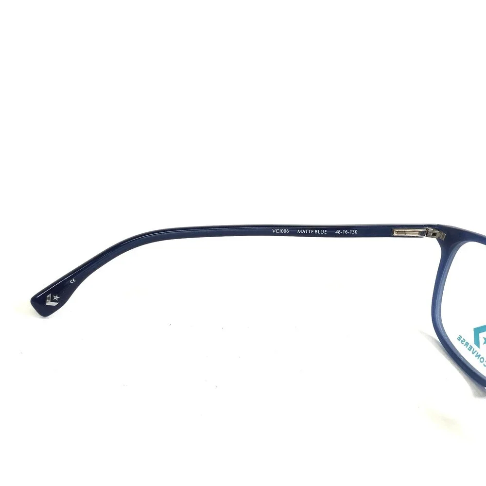 Converse Kids Eyeglasses Frames VCJ006 MATTE BLUE Square Full Rim 48-16-130